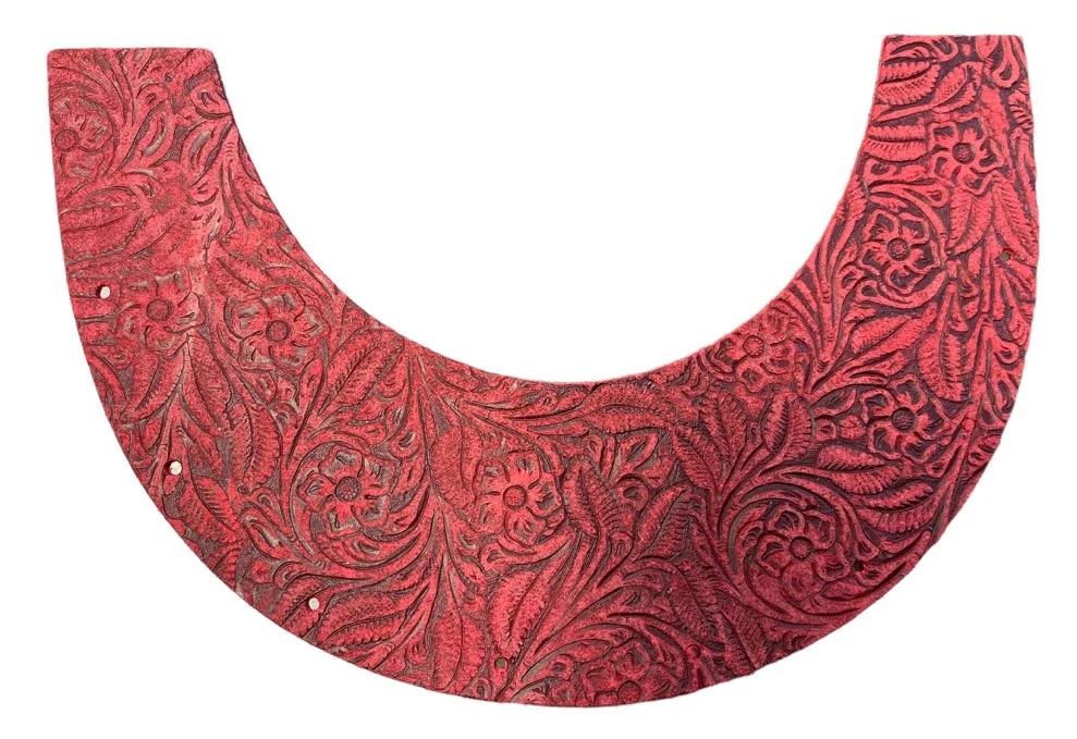 Suede Floral Top Bib - Image 4
