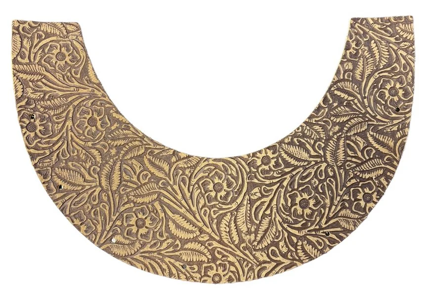 Suede Floral Top Bib - Image 5
