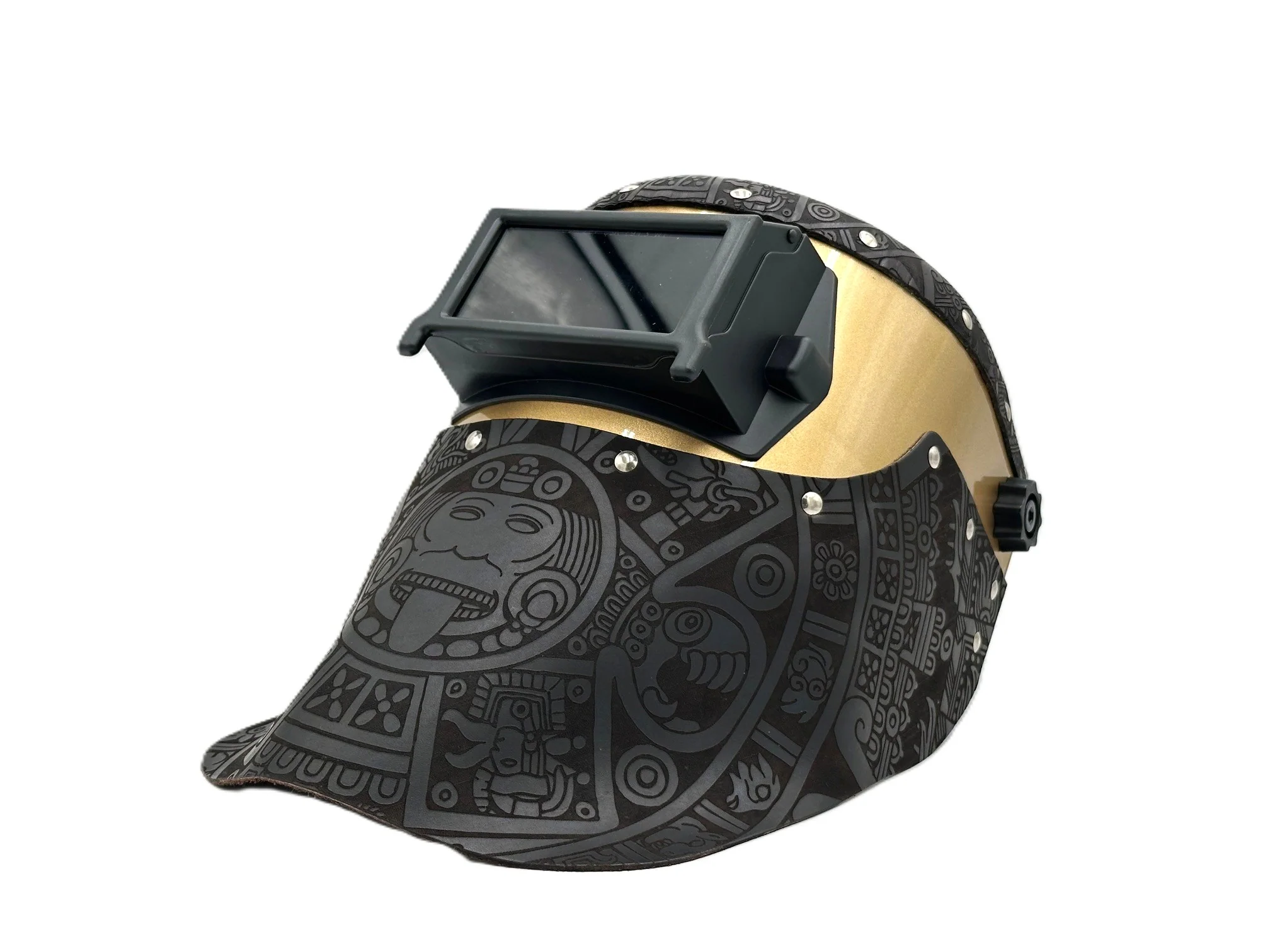 ***IN STOCK 39*** Outlaw Leather - GOLD PROLINER - DARK BROWN AZTEC