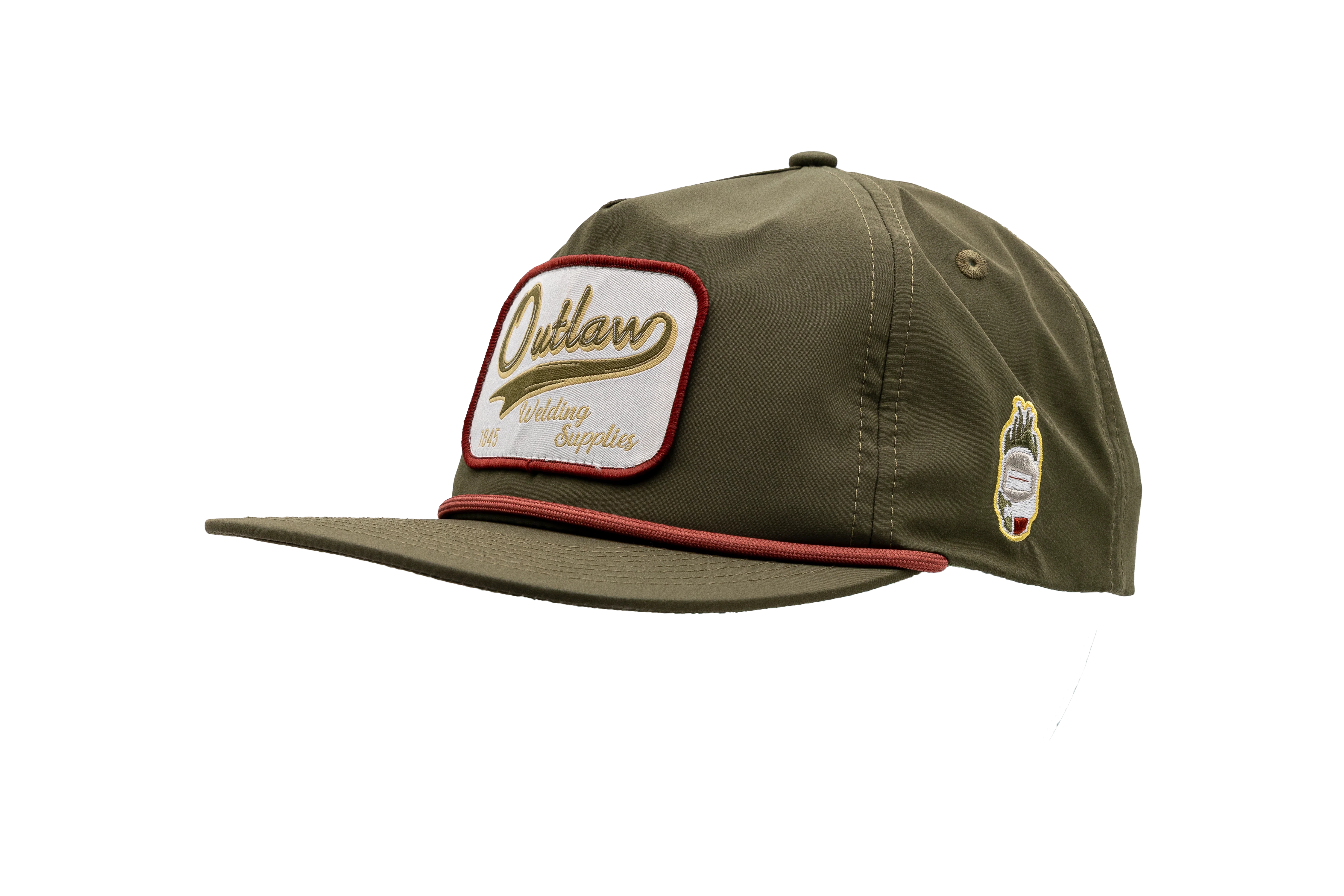 Outlaw Welding Supply Hat - Green - Image 3