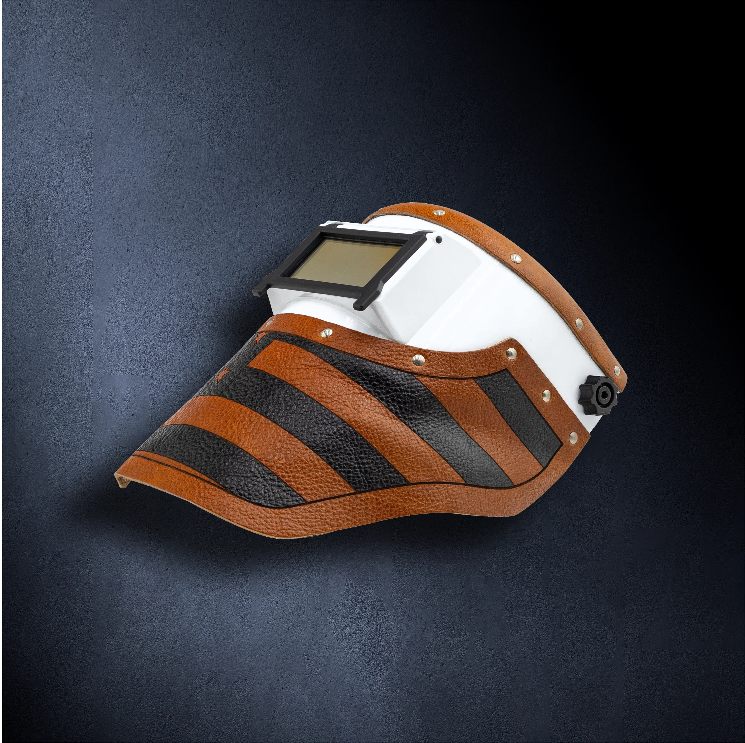 Outlaw Leather - Slimline Welding Hood - USA Stripes Hood