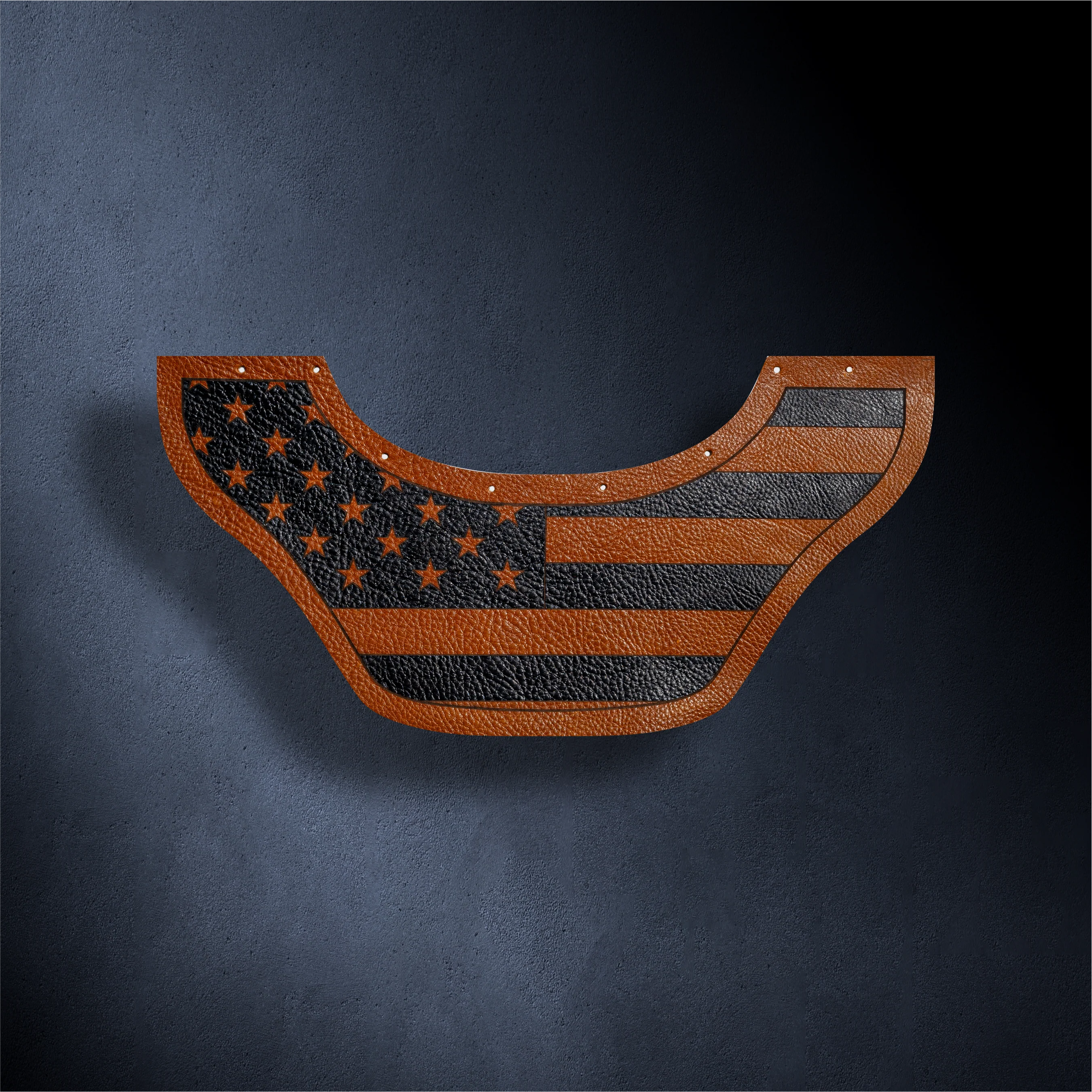 Outlaw Leather - Slimline Welding Hood - USA Stripes Hood - Image 2